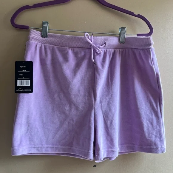 Lavender Strapless Drawstring Crop Top/short set - Women L NWT - Picture 10 of 10